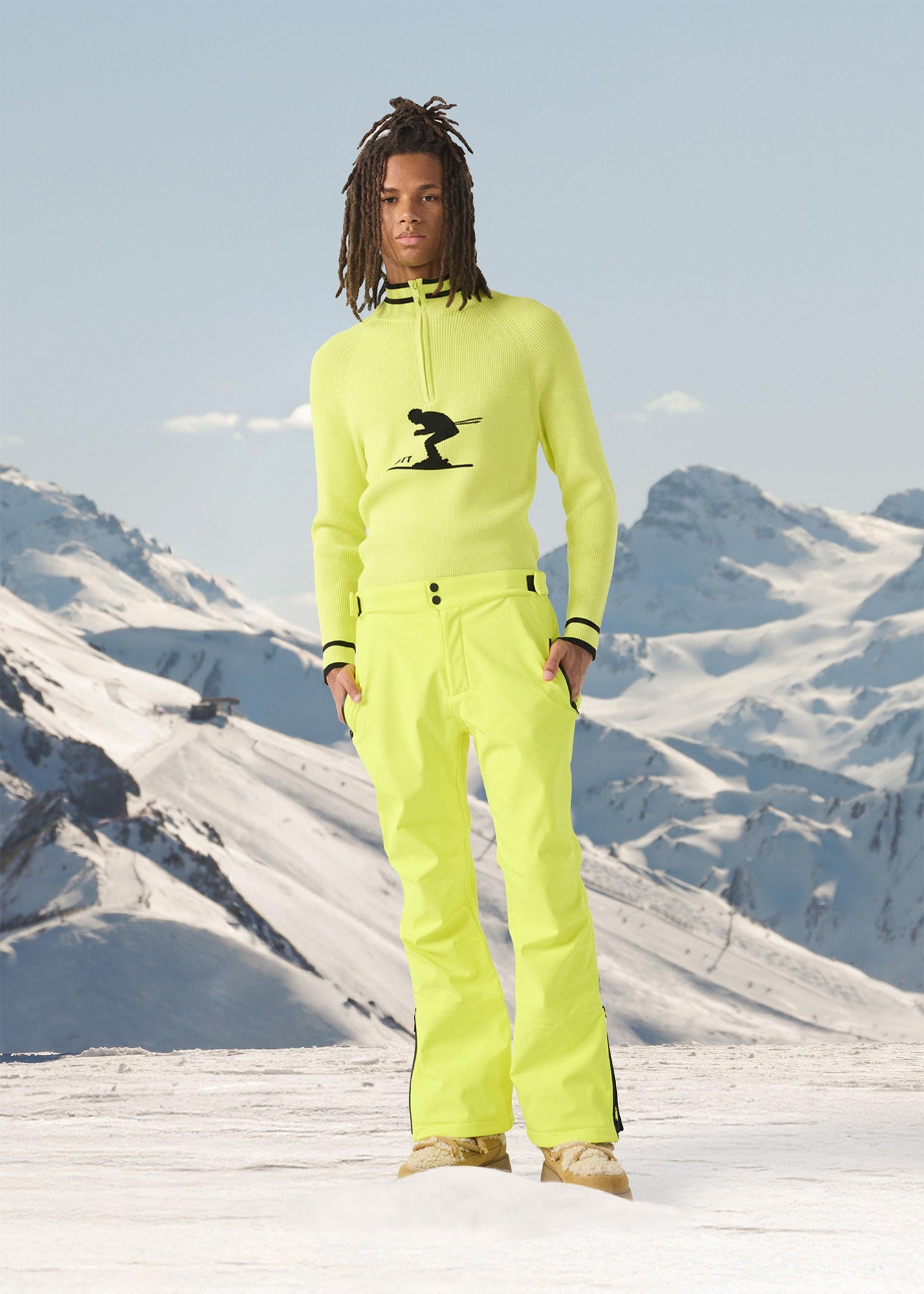 Pantalon ski Imperméable Grand froid Jaune elexir Cairn
