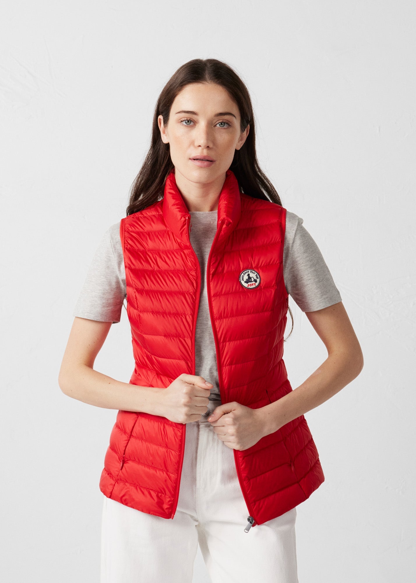 Doudoune légère sans manches Rouge carmin Seda