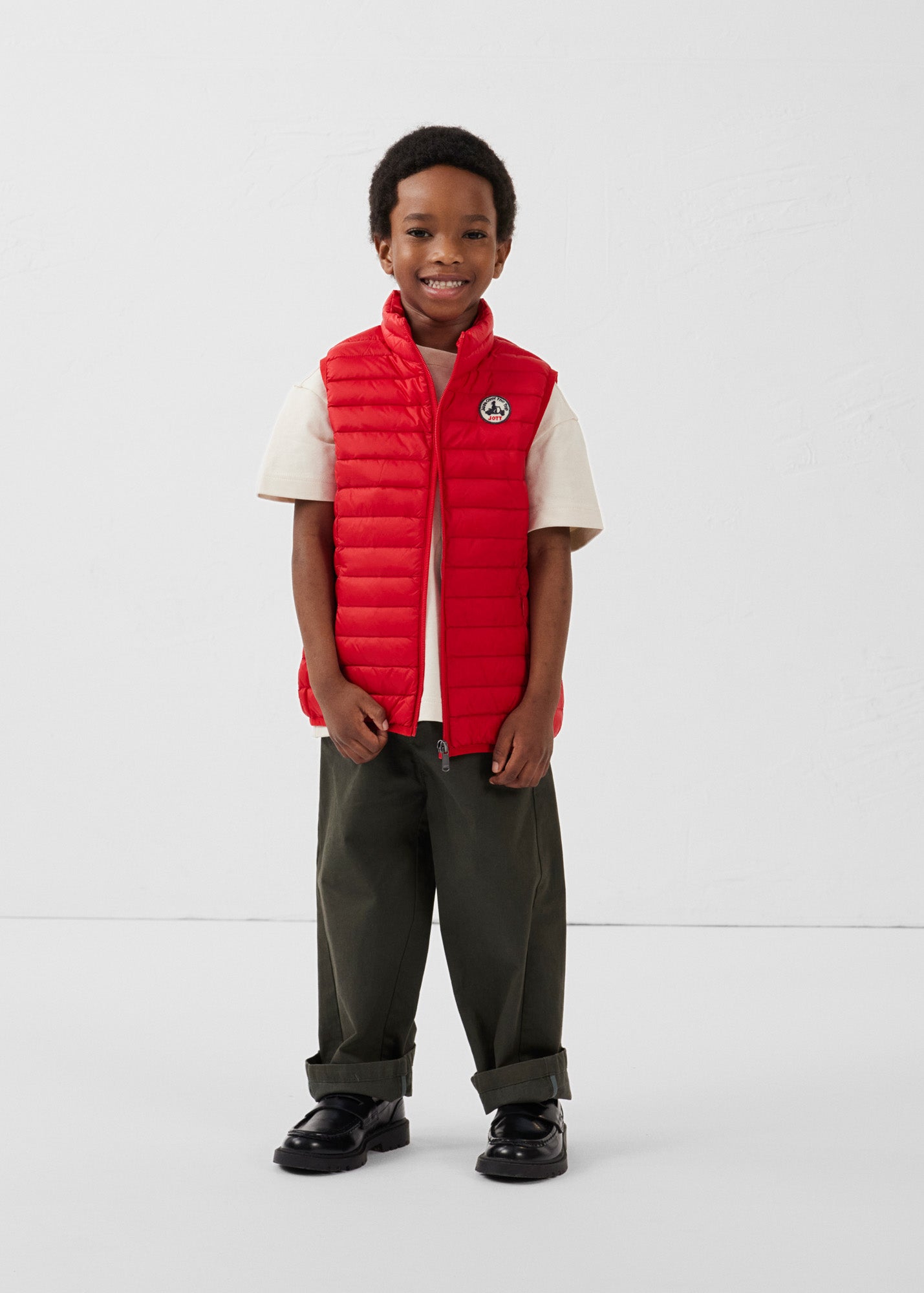 Doudoune sans manches enfant Rouge carmin Zoe