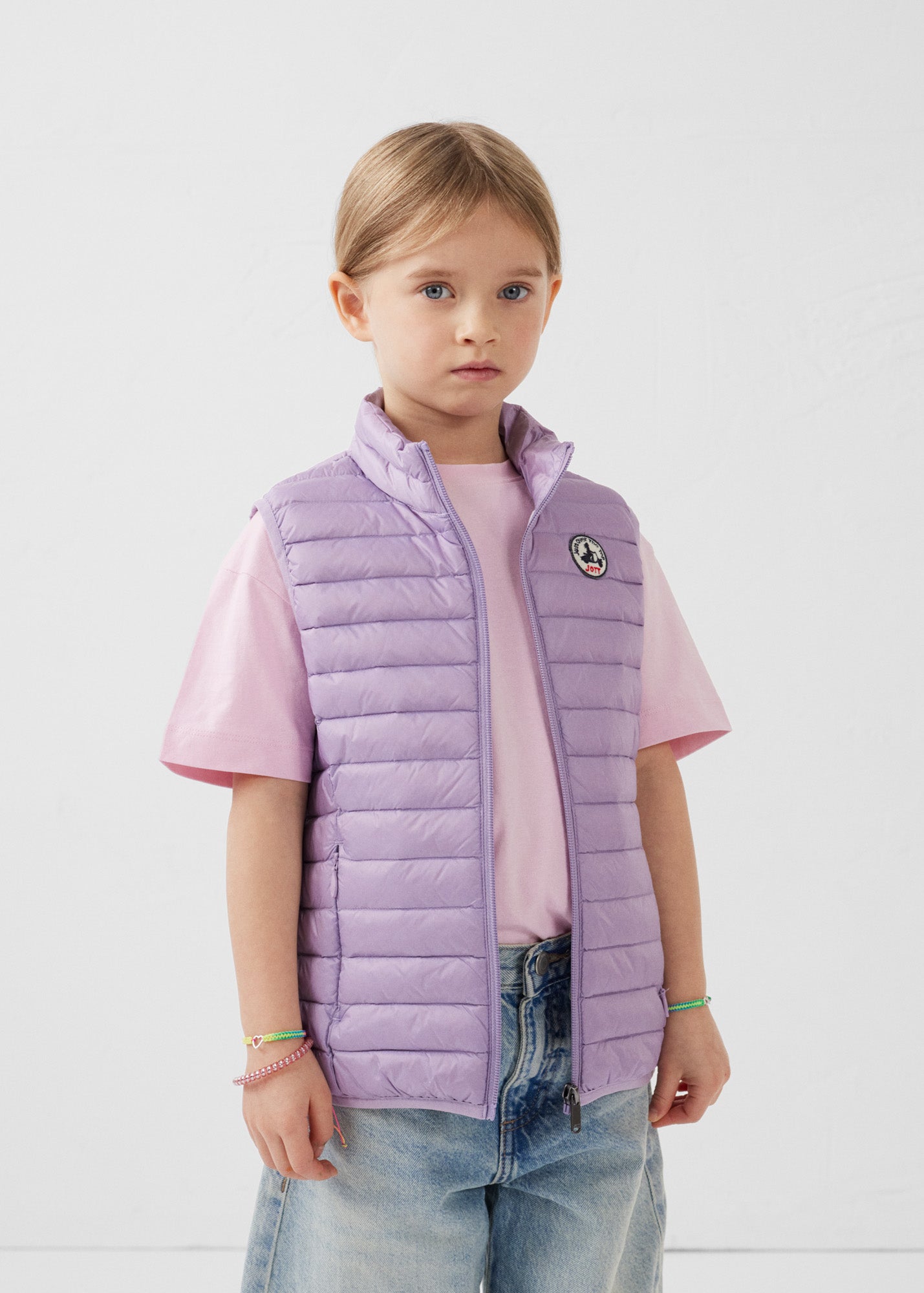 Doudoune sans manches enfant Encens violet Zoe