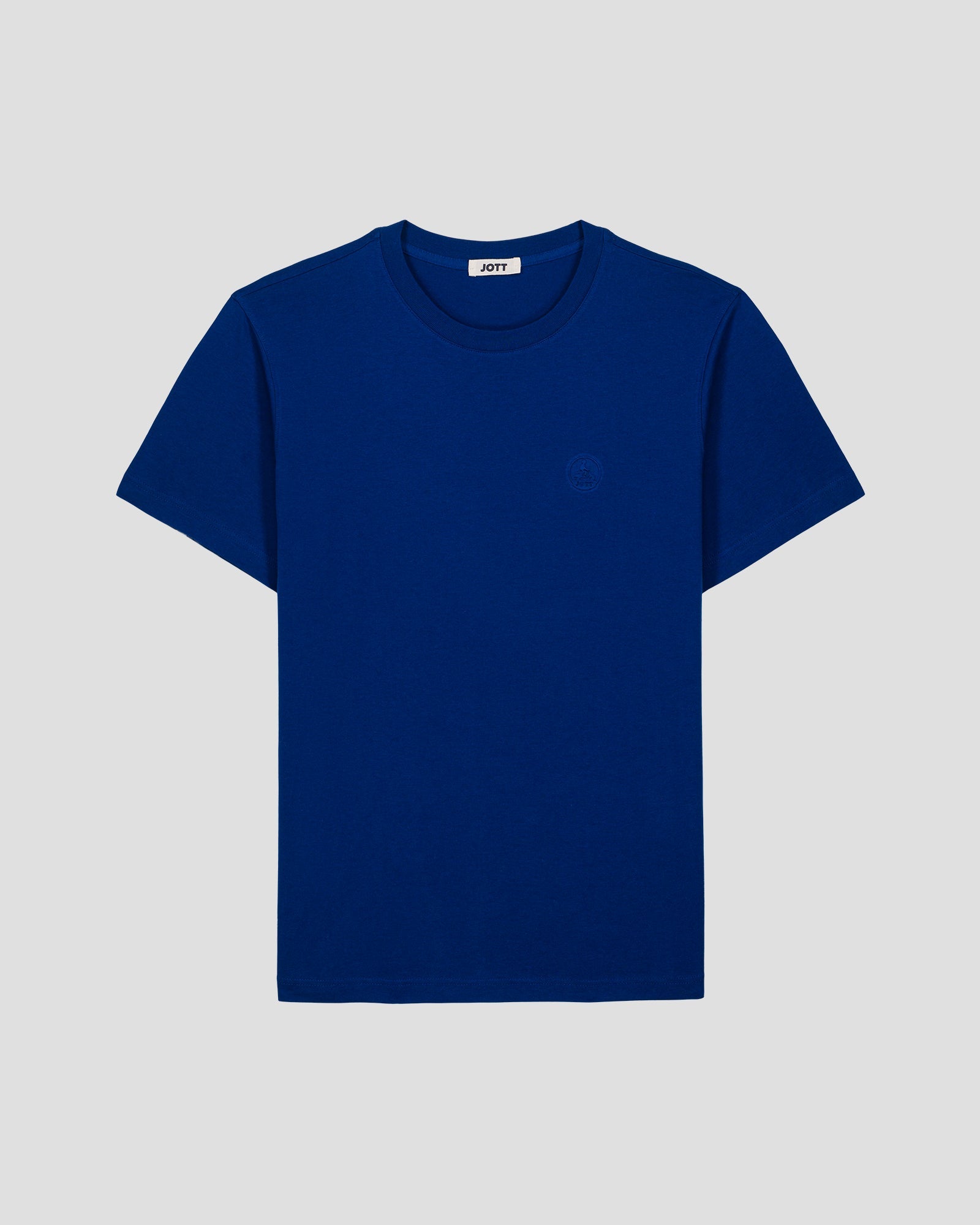 T-shirt à col rond homme en coton Bleu cobalt Pedro