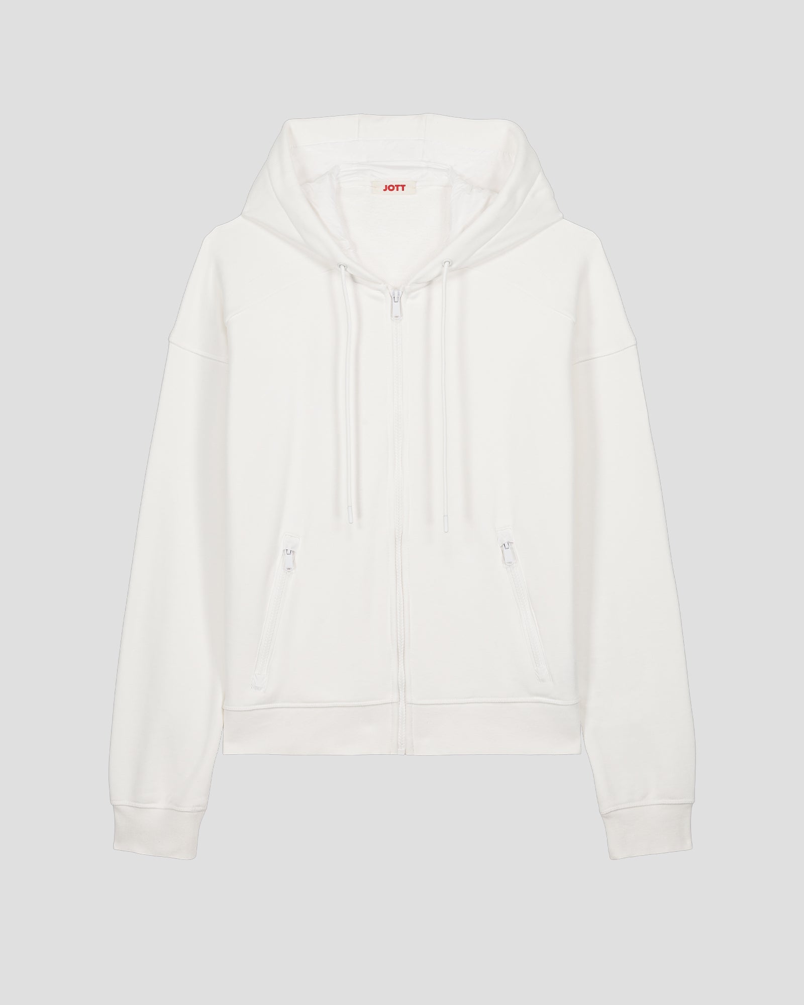 Veste zippée en molleton Blanc Leda