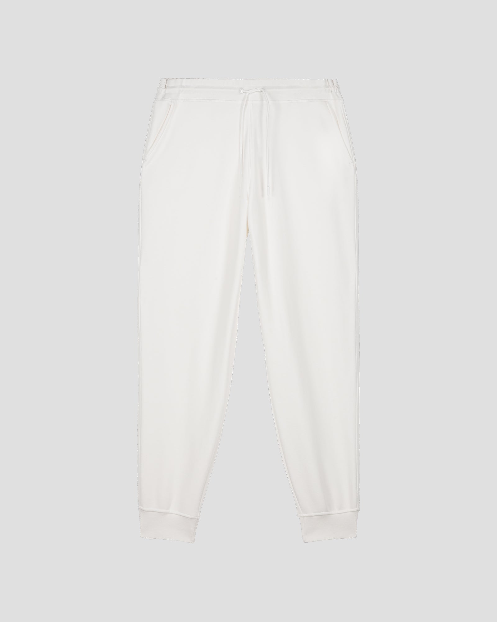 Pantalon de sport en coton Blanc Iris